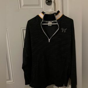 PINK VS Black Hoodie 1/4 Zipper